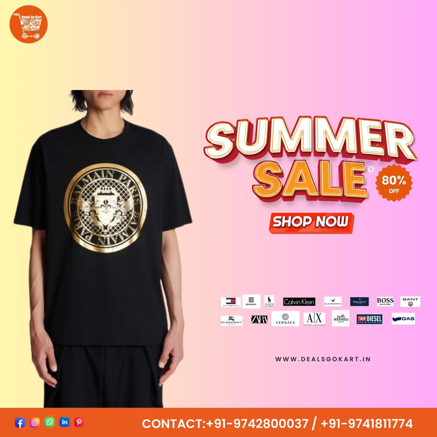 100% International Mix Branded Round Neck T-shirt At Wholesale  (3/12)