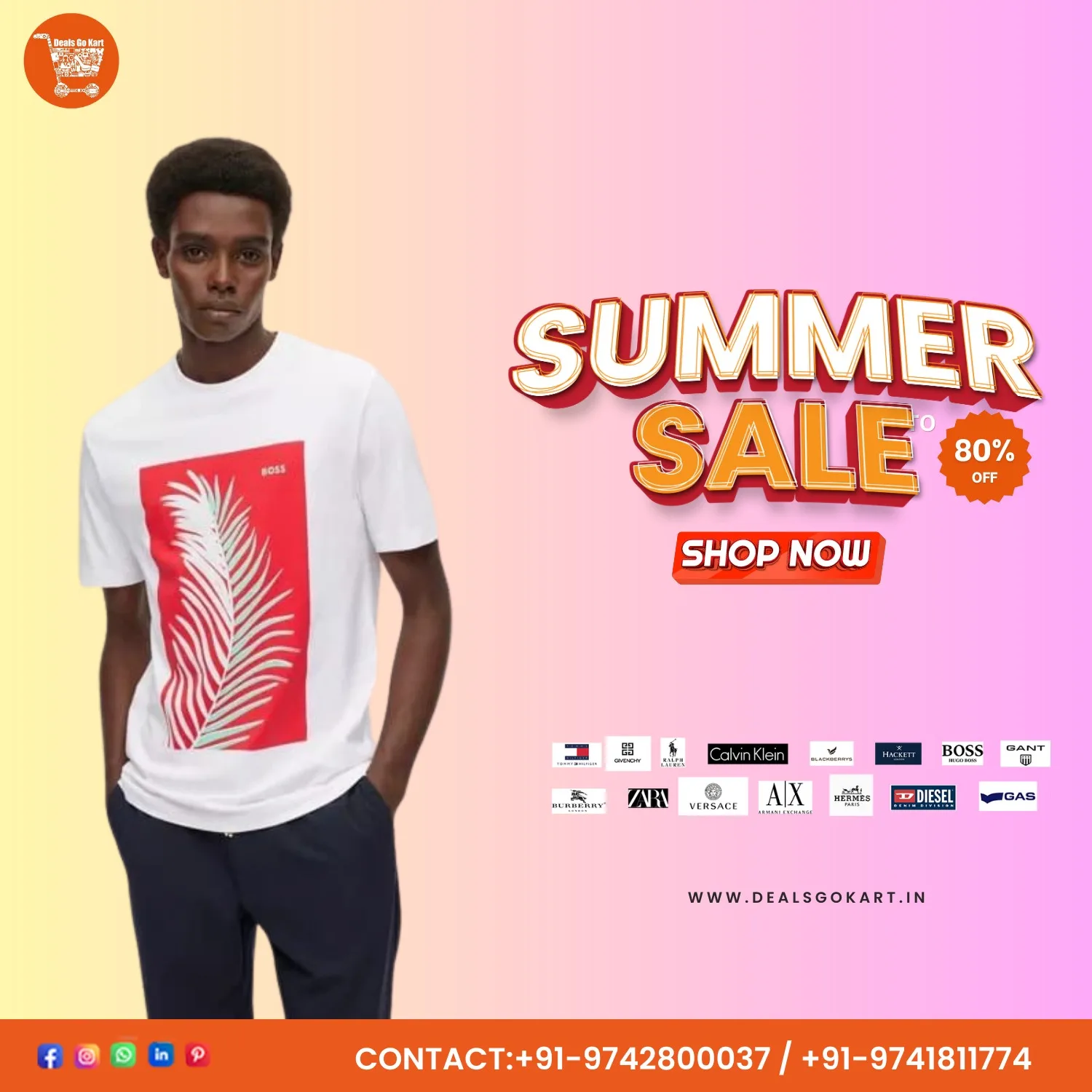 100% International Mix Branded Round Neck T-shirt At Wholesale  (8/12)