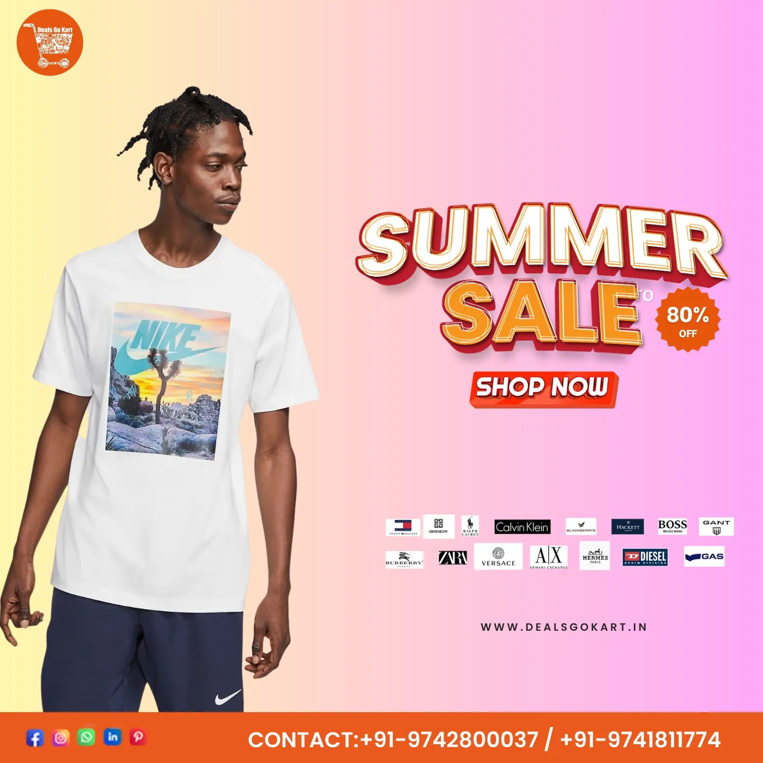 100% International Mix Branded Round Neck T-shirt At Wholesale  (5/12)