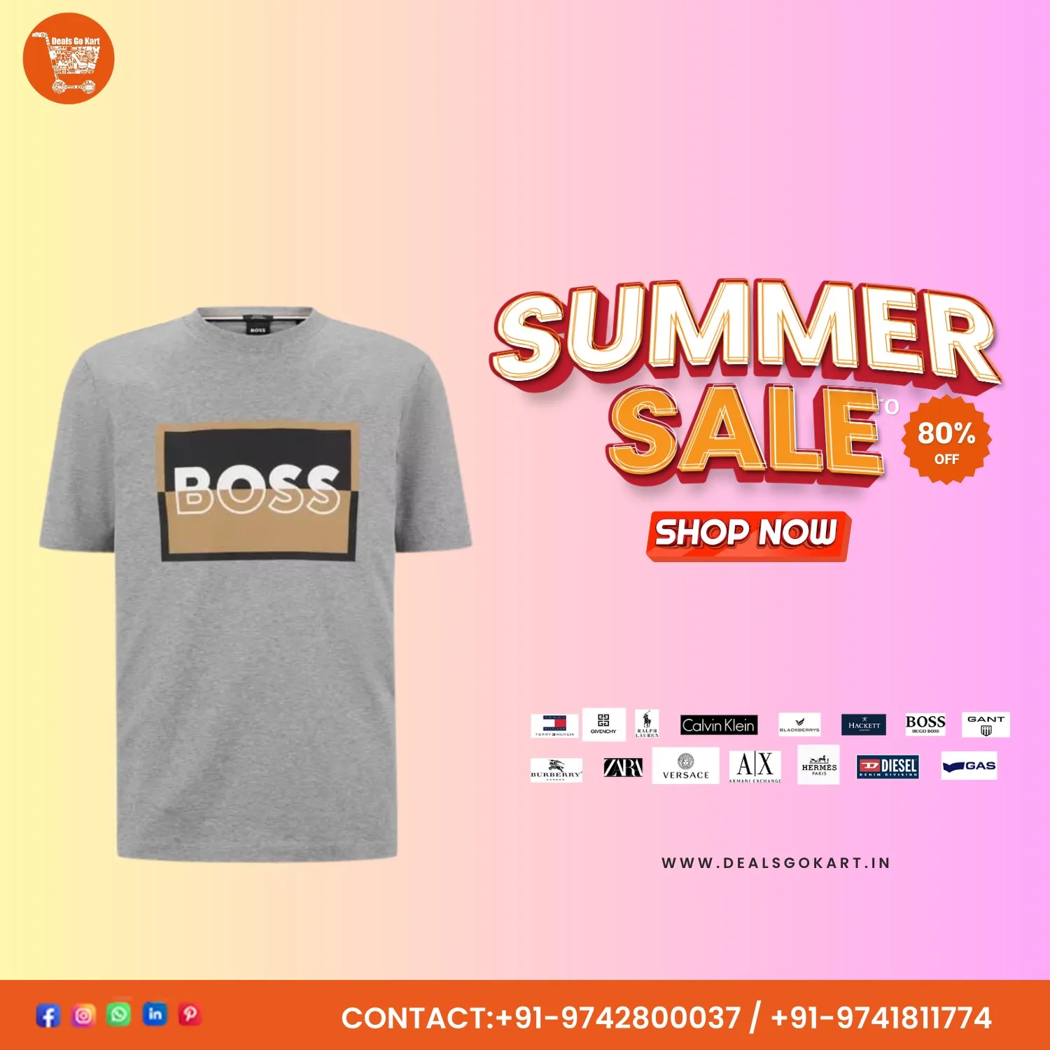 100% International Mix Branded Round Neck T-shirt At Wholesale  (6/12)