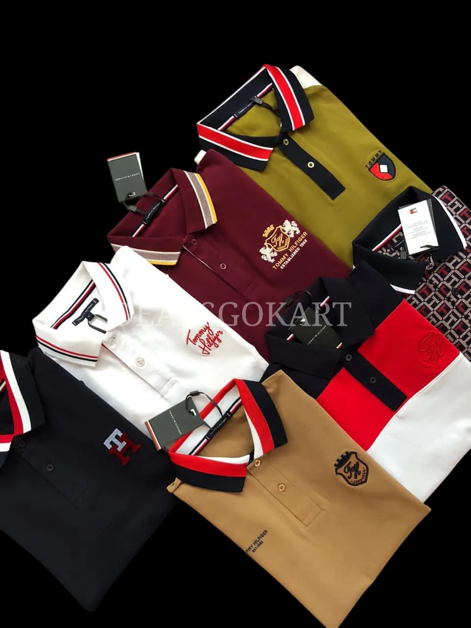 100% Original Mens Branded Collar Polo T-shirts Wholesale Lot (TTH)