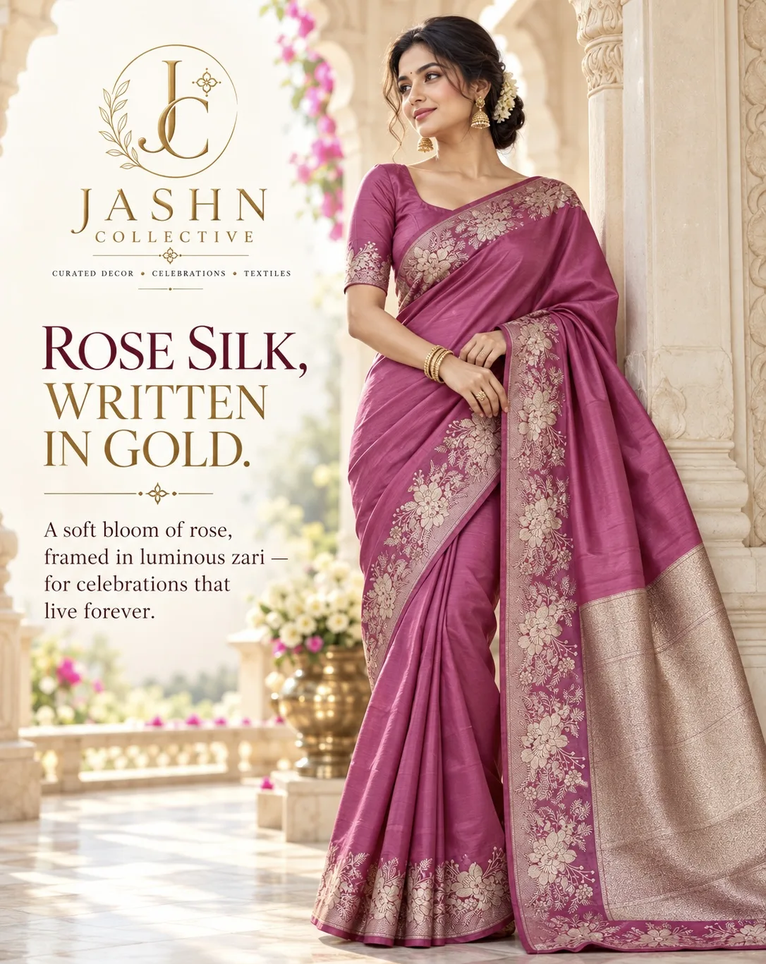 EXCLUSIVE PUREMUM BANARASI MASHRU KATAN SILK SAREE (6/8)