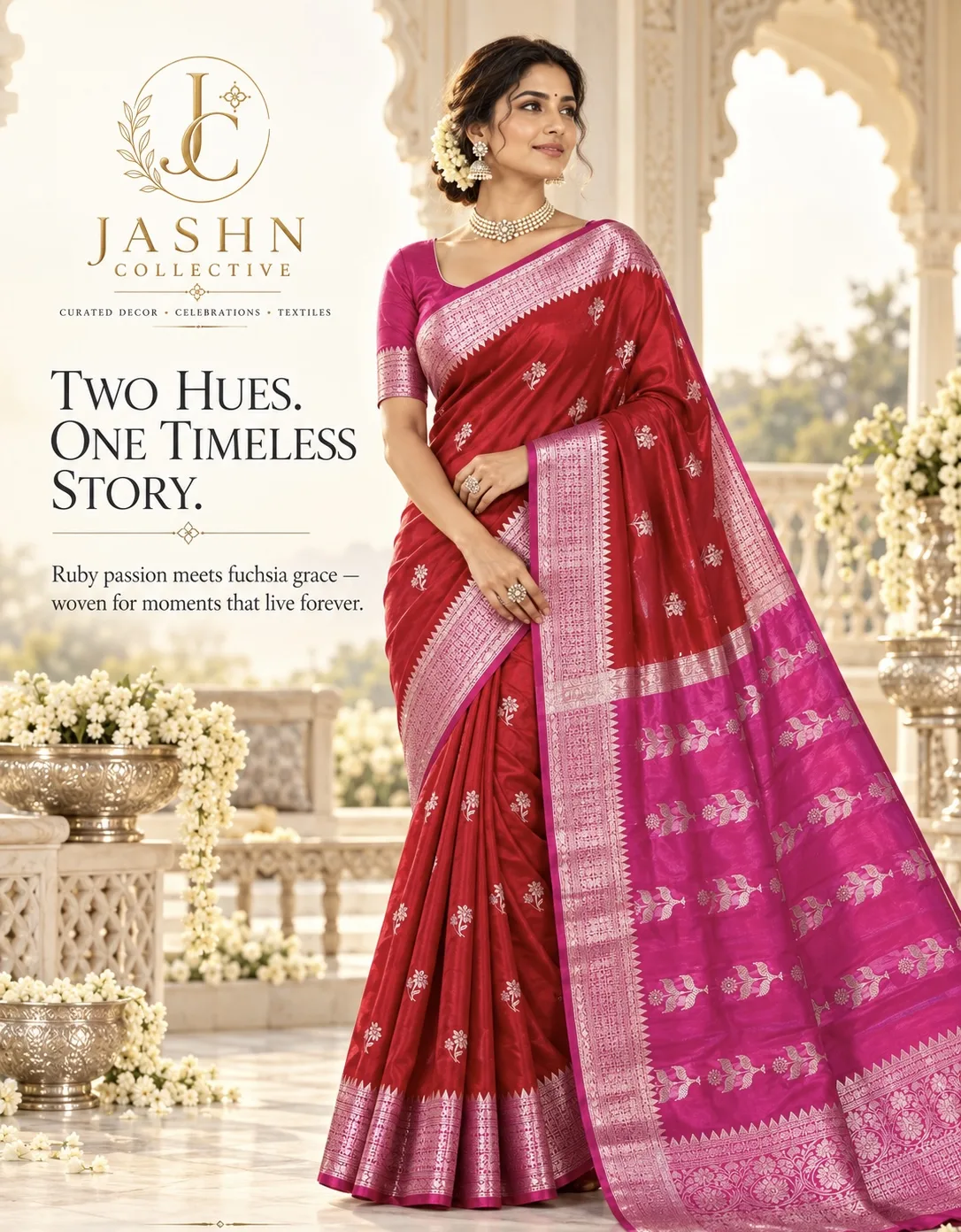 Banarasi Dyble Semi Katan Soft Silk Saree (3/5)