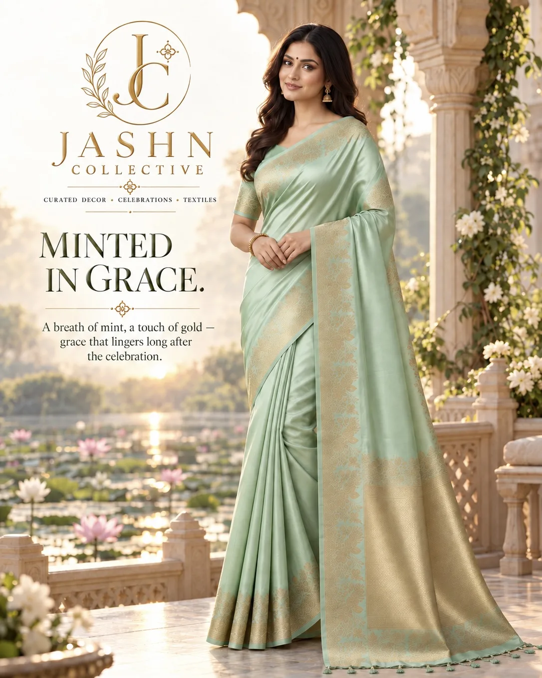 EXCLUSIVE PUREMUM BANARASI MASHRU KATAN SILK SAREE (2/8)
