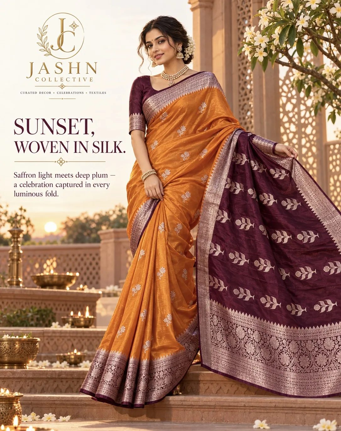 Banarasi Dyble Semi Katan Soft Silk Saree (5/5)