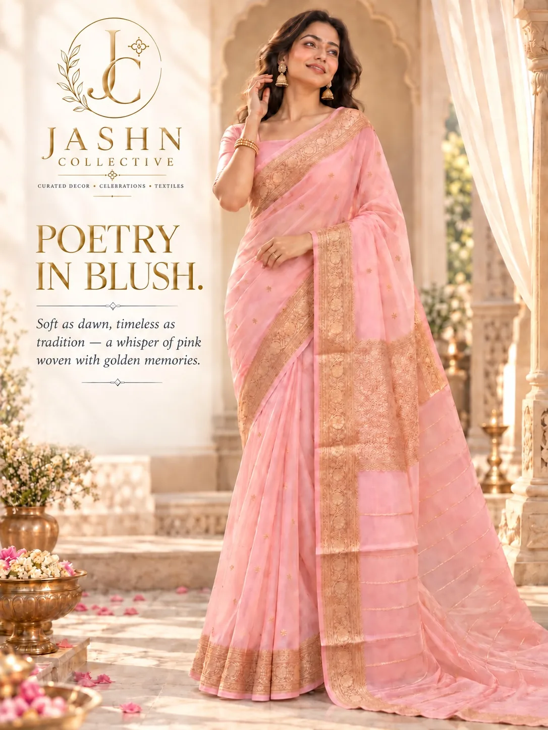 PUREMUM BANARASI PURE KORA SILK SAREE (2/8)