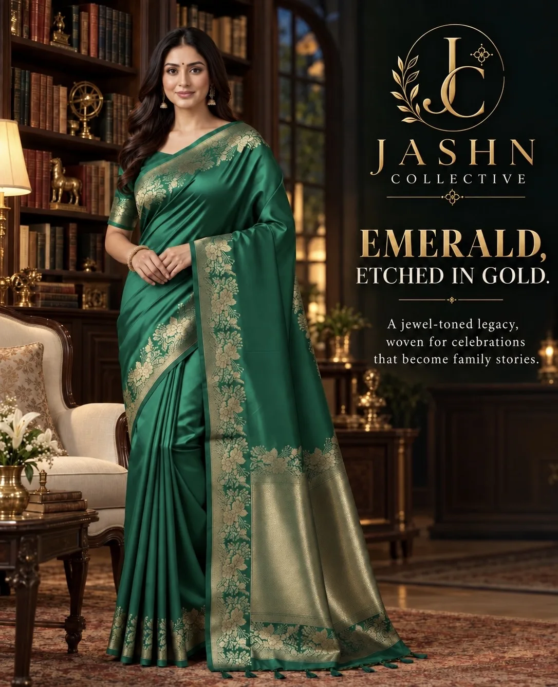 EXCLUSIVE PUREMUM BANARASI MASHRU KATAN SILK SAREE (8/8)