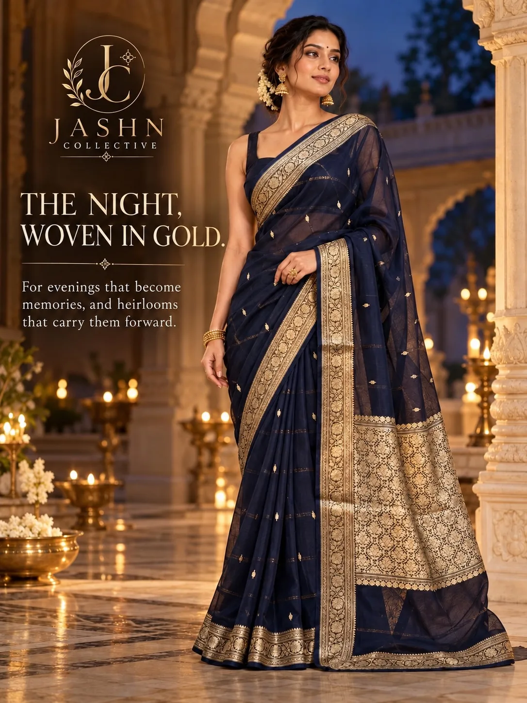 PUREMUM BANARASI PURE KORA SILK SAREE (8/8)