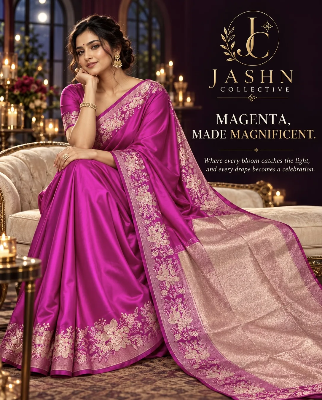 EXCLUSIVE PUREMUM BANARASI MASHRU KATAN SILK SAREE (4/8)