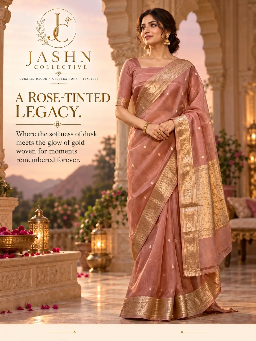 PUREMUM BANARASI PURE KORA SILK SAREE (3/8)