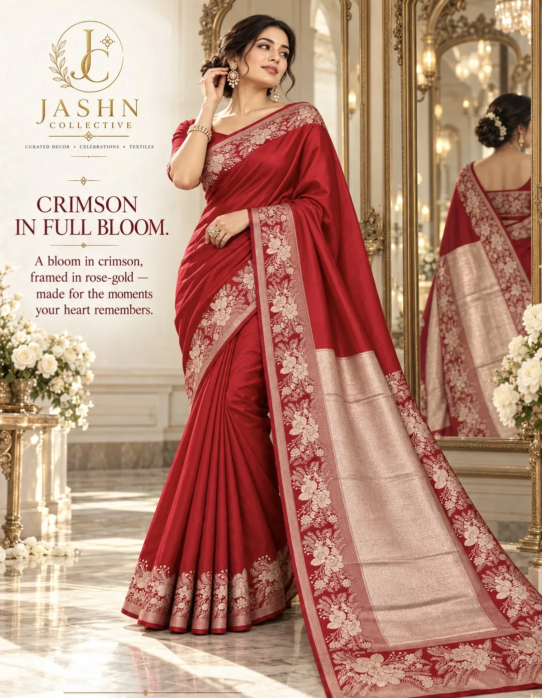 EXCLUSIVE PUREMUM BANARASI MASHRU KATAN SILK SAREE (5/8)