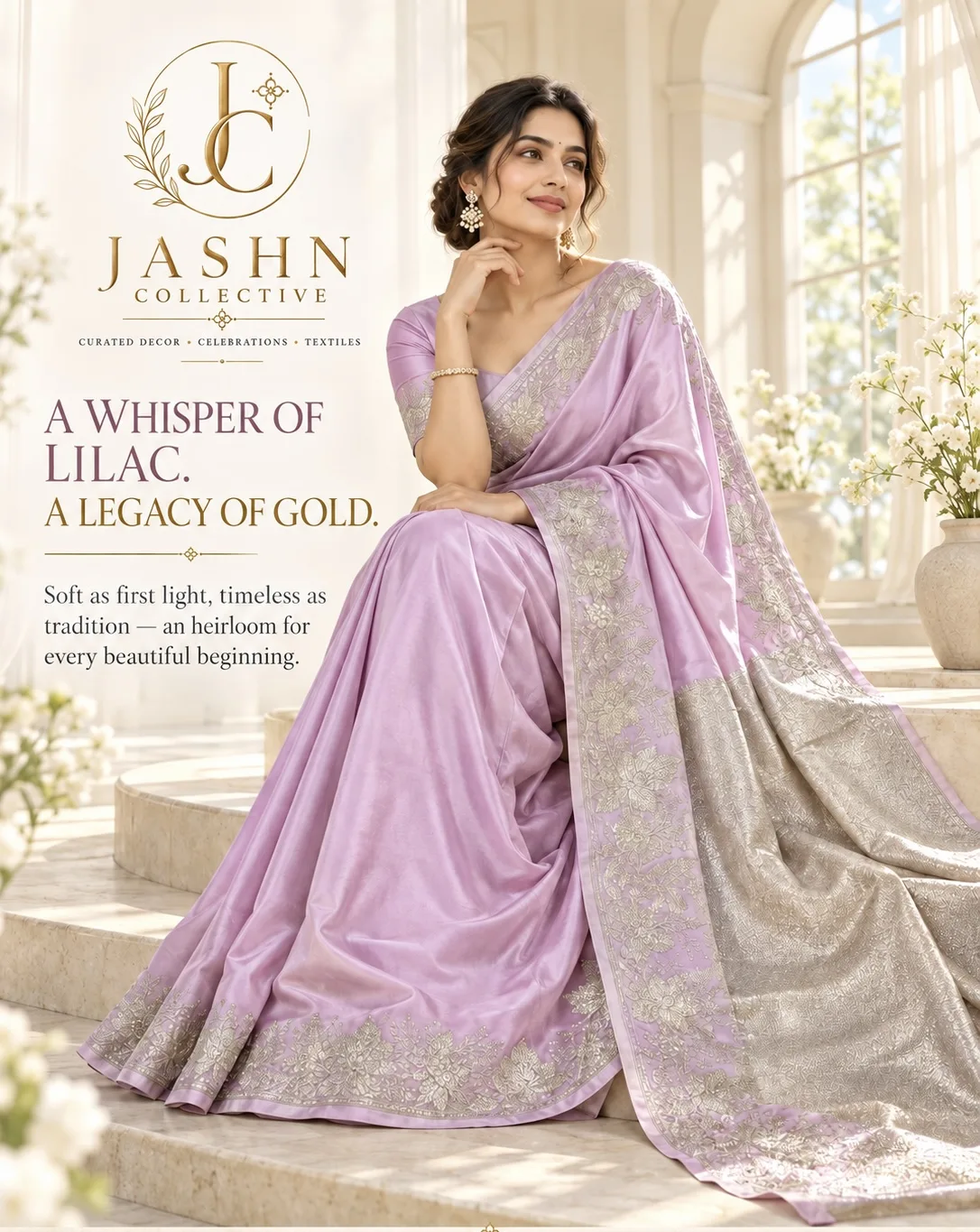 EXCLUSIVE PUREMUM BANARASI MASHRU KATAN SILK SAREE (1/8)